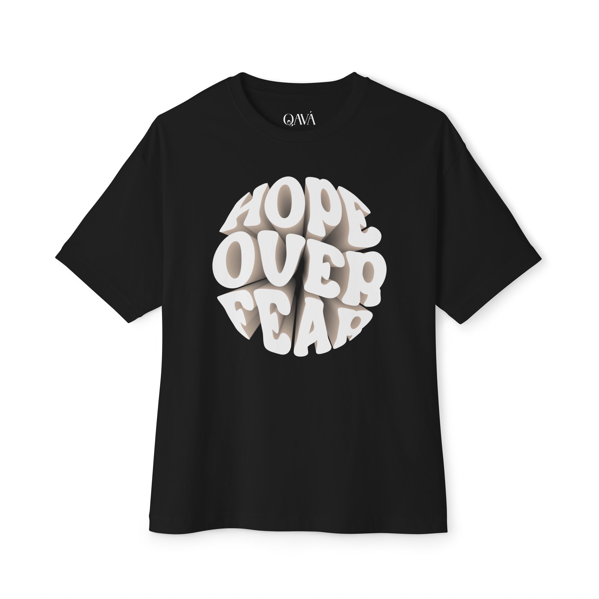 Hope Over Fear Oversized Boxy Tee - Image 5