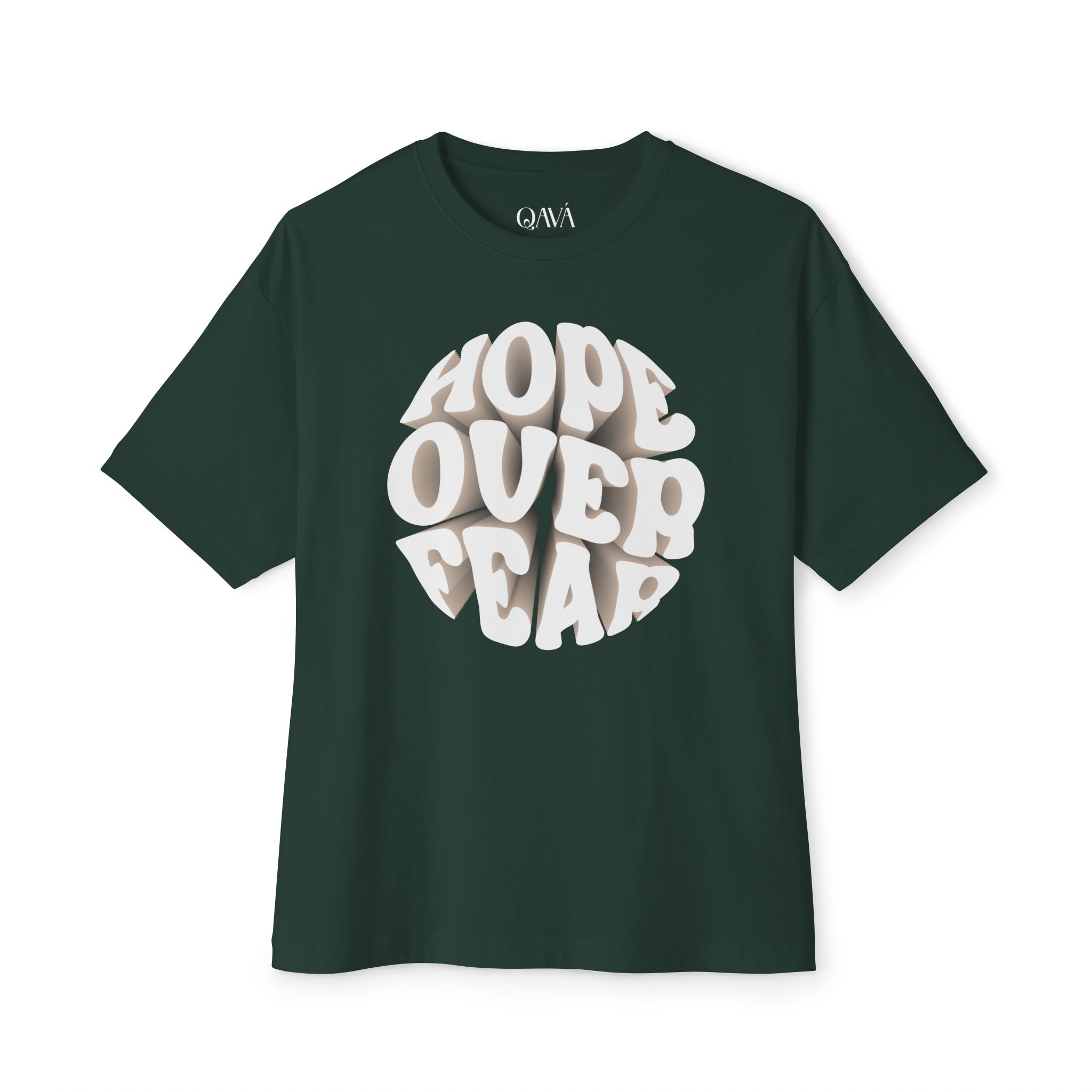 Hope Over Fear Oversized Boxy Tee - Image 6