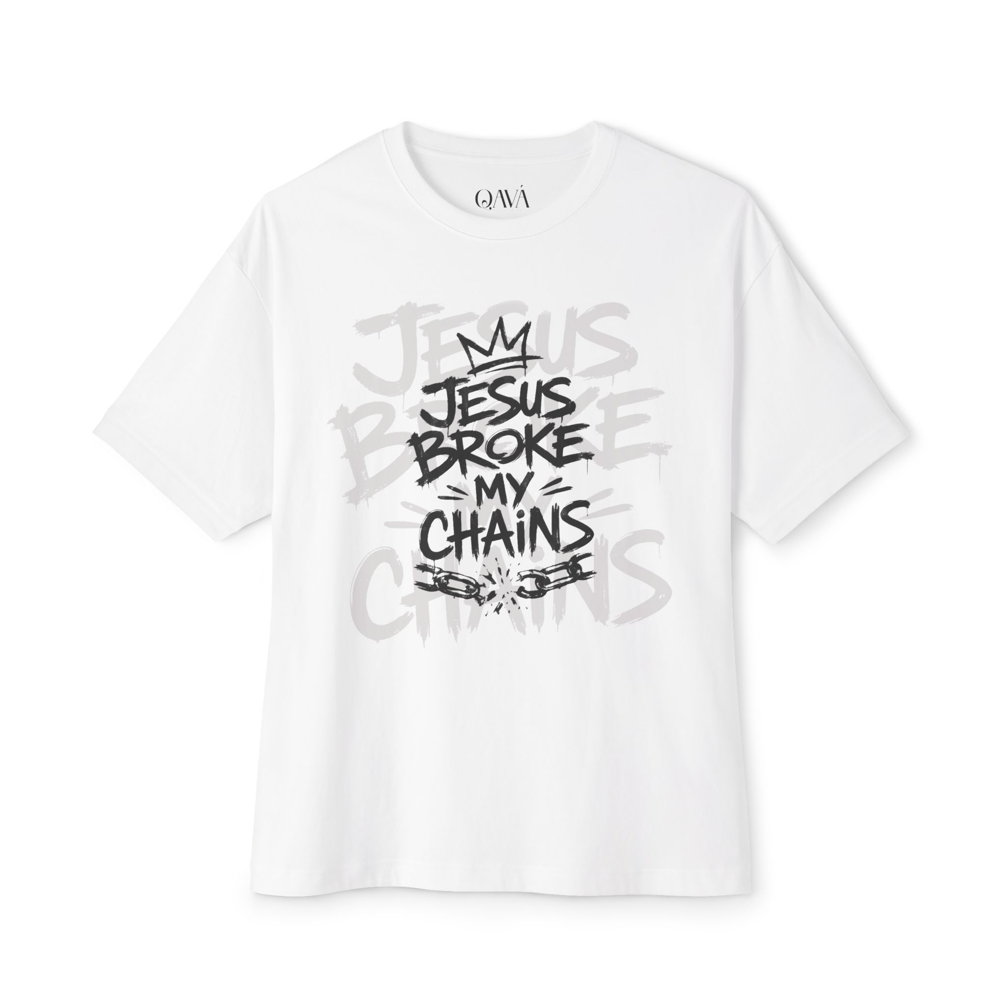 JESUS BROKE MY CHAINS – Oversized Tee