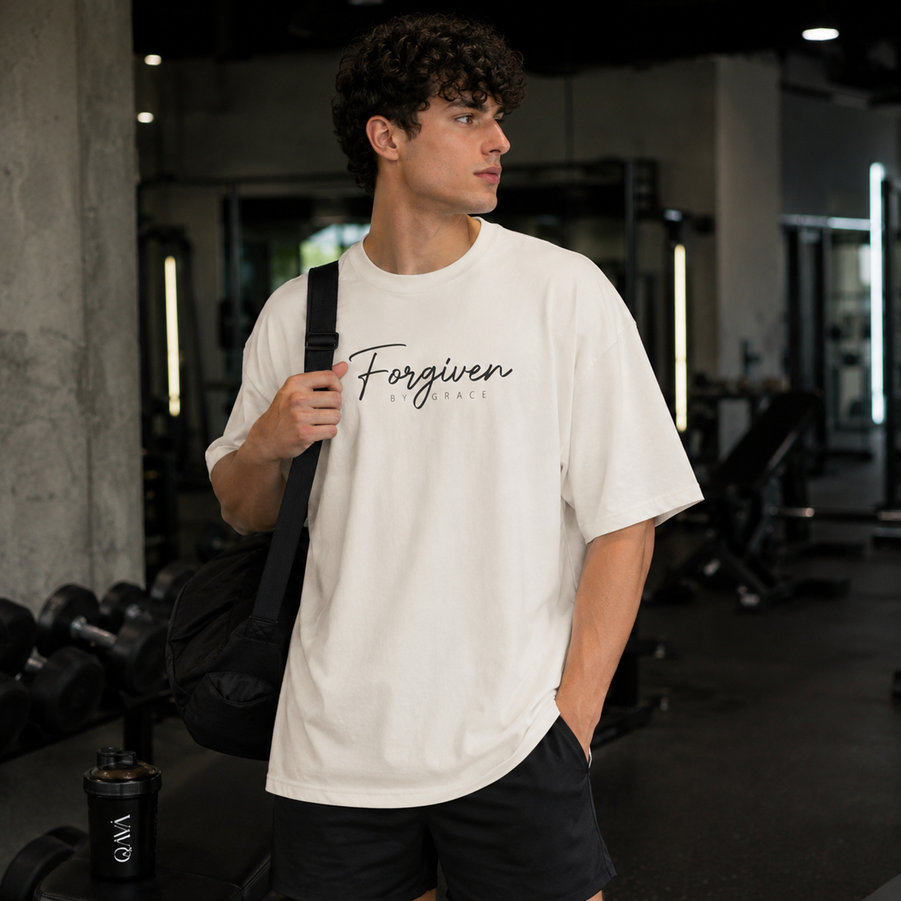 Forgiven by Grace – Christian Oversized T-Shirt - Image 6