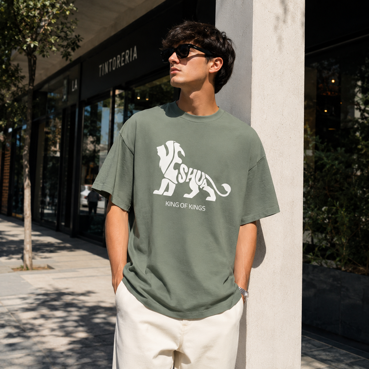 YESHUA – KING OF KINGS Oversized Tee - Image 4