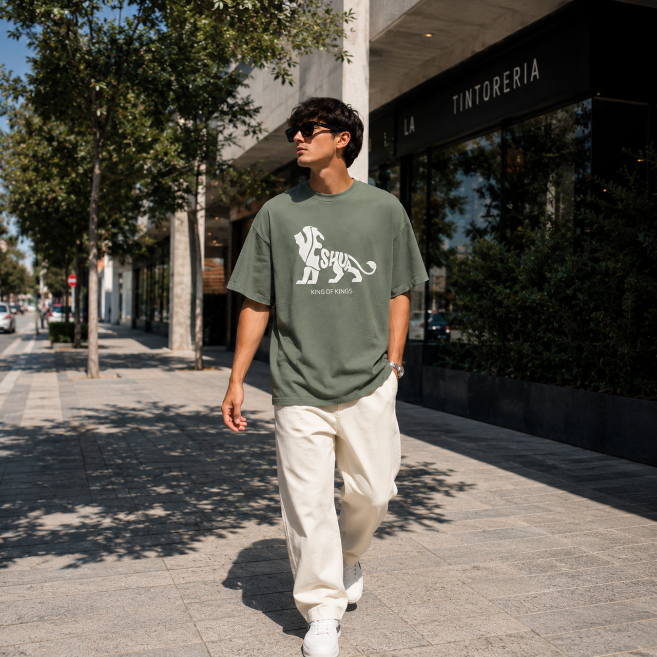 YESHUA – KING OF KINGS Oversized Tee - Image 5