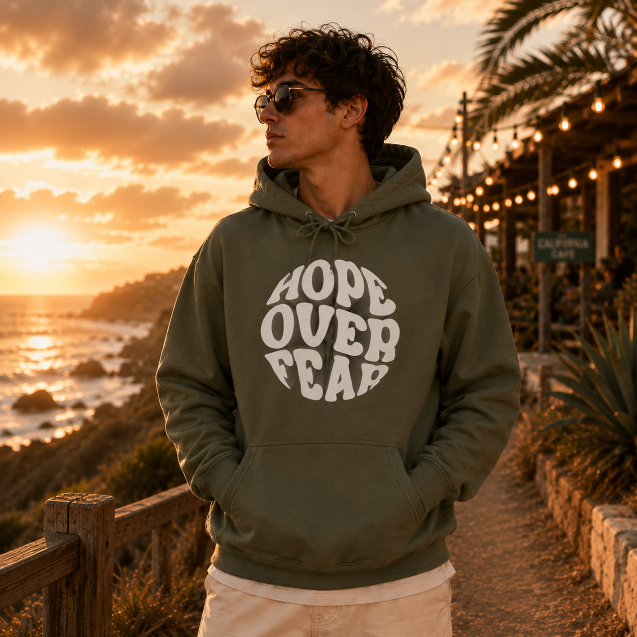 Hope Over Fear™ Unisex Christian Hoodie - Image 2