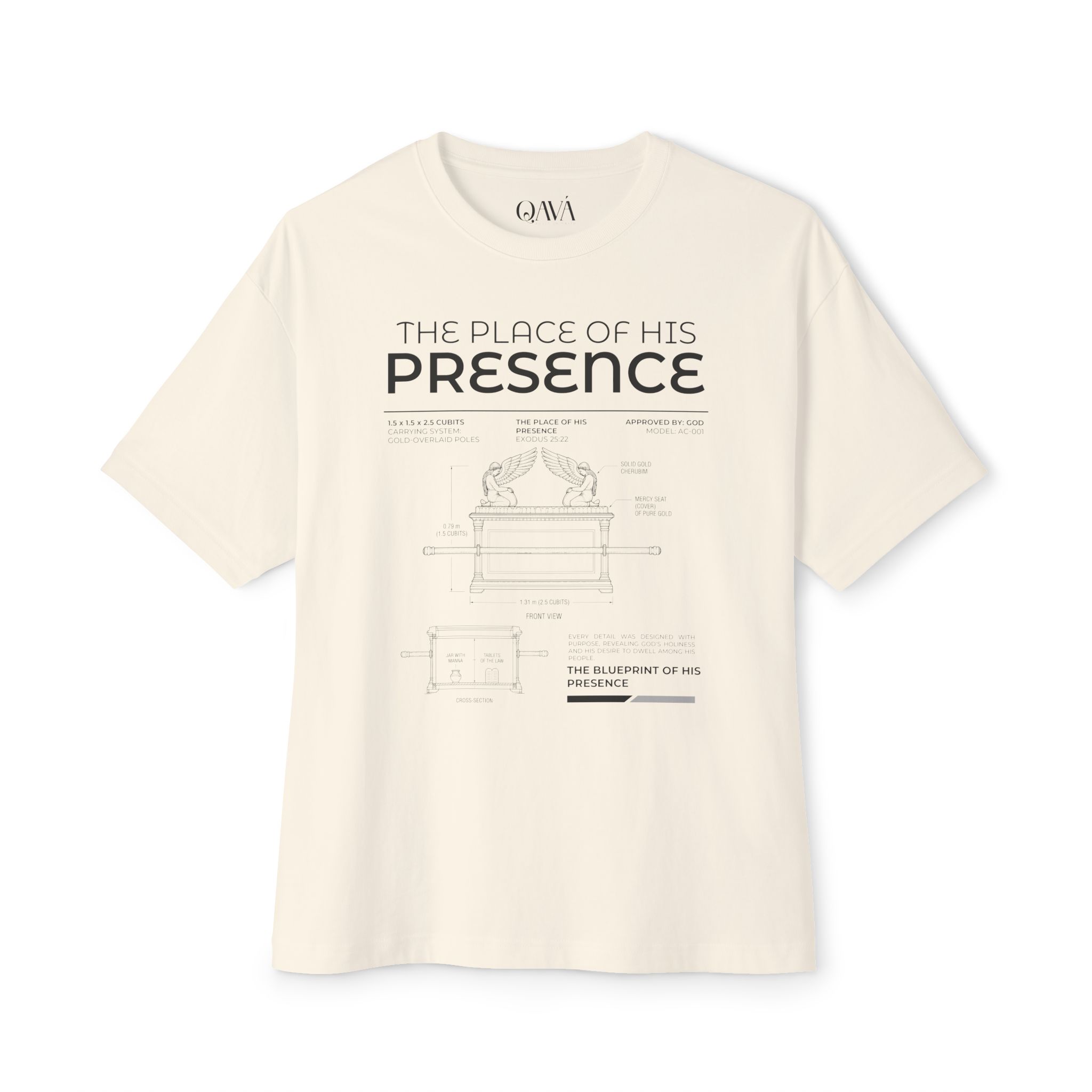 The Blueprint of His Presence. Oversized Tee - Imagen 3