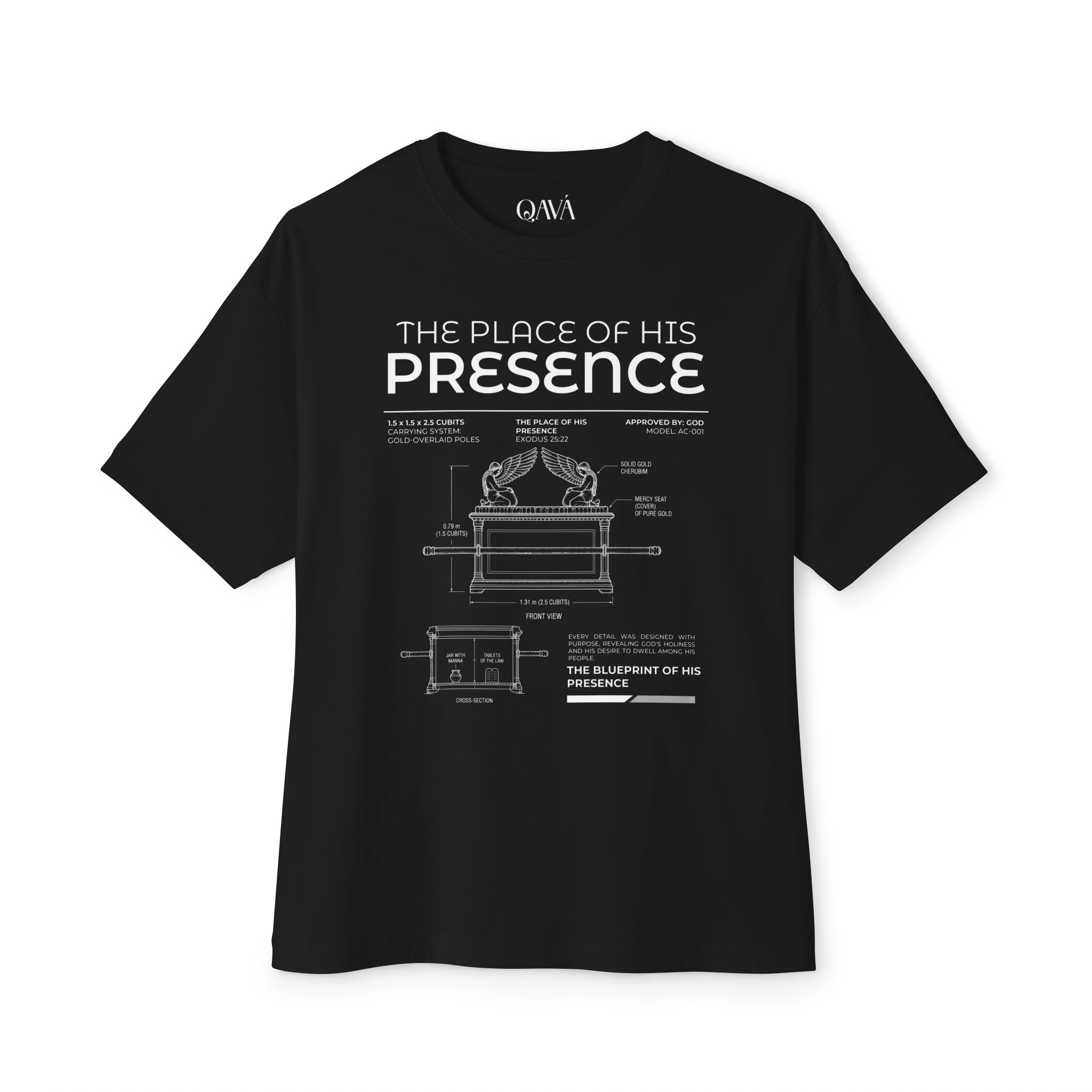 The Blueprint of His Presence. Oversized Tee - Imagen 2