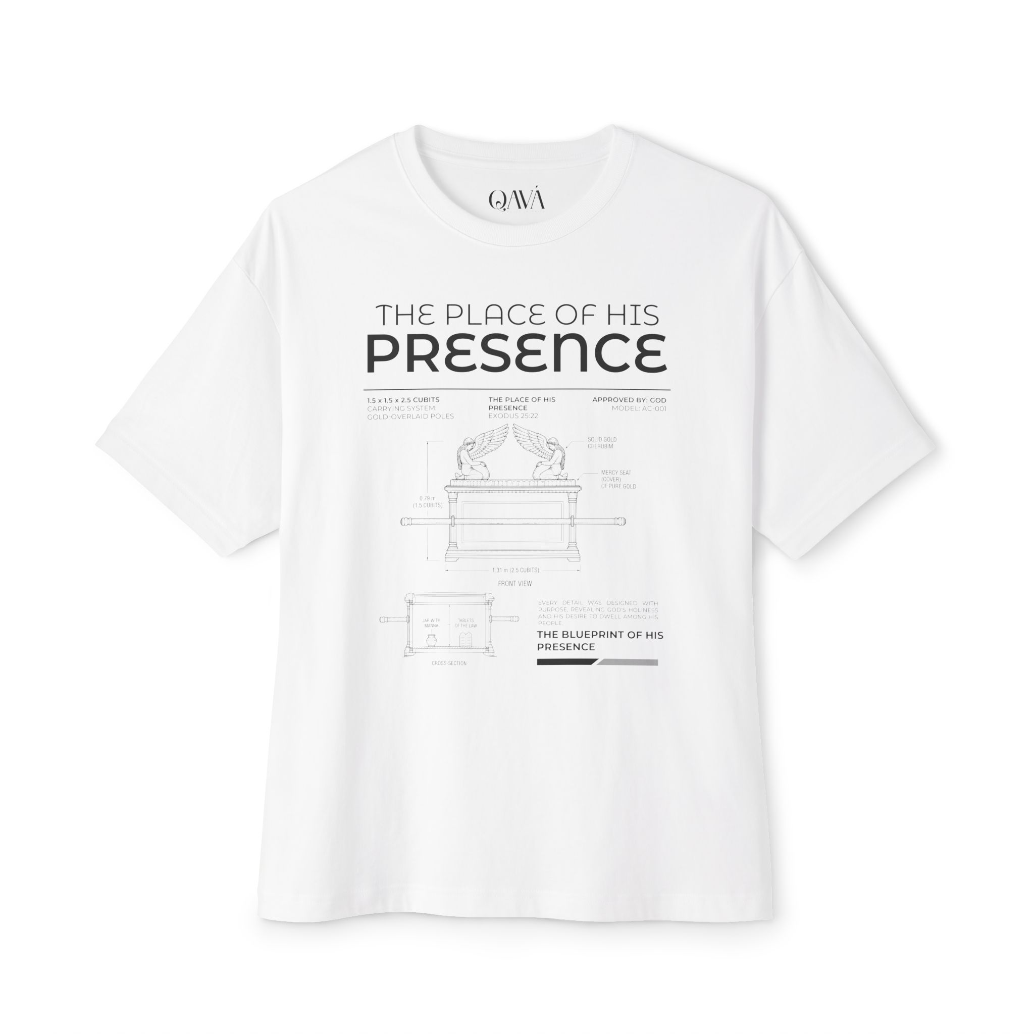 The Blueprint of His Presence. Oversized Tee - Imagen 4