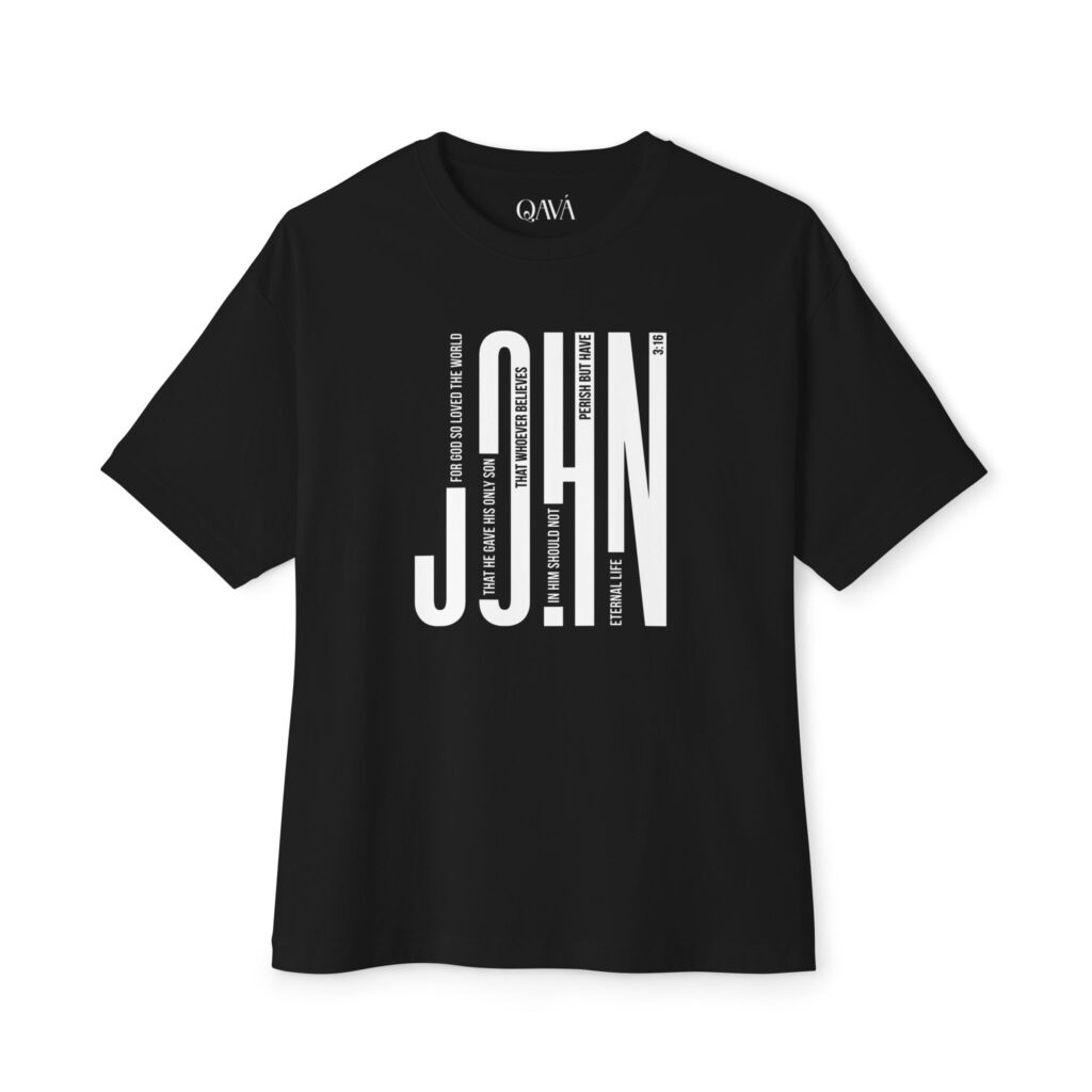 John 3:16 Christian Oversized T-Shirt