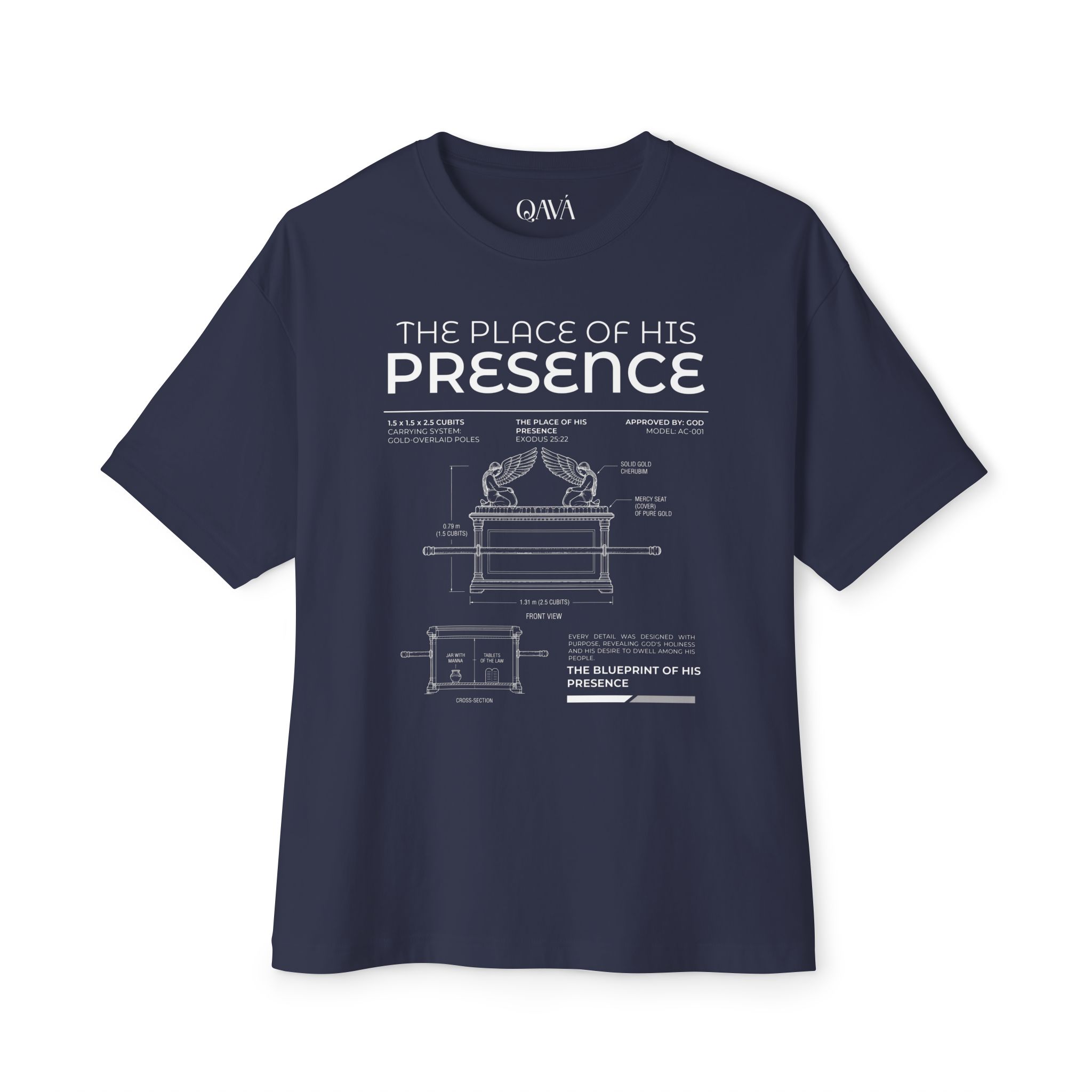 The Blueprint of His Presence. Oversized Tee