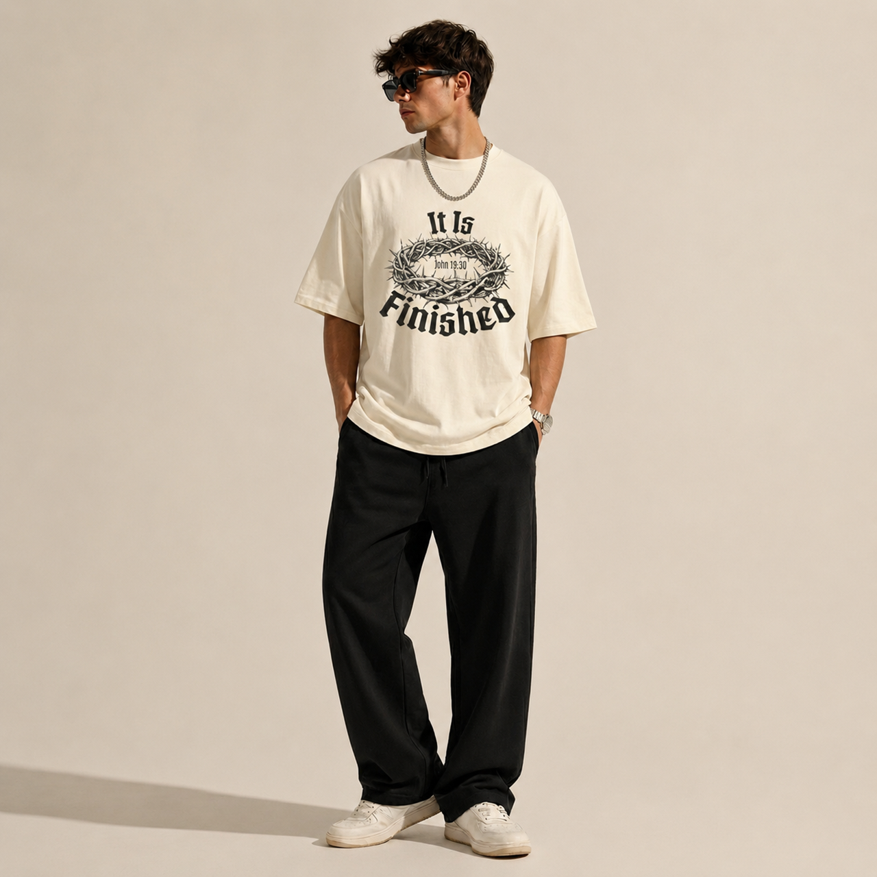 It Is Finished Oversized Tee - Image 5