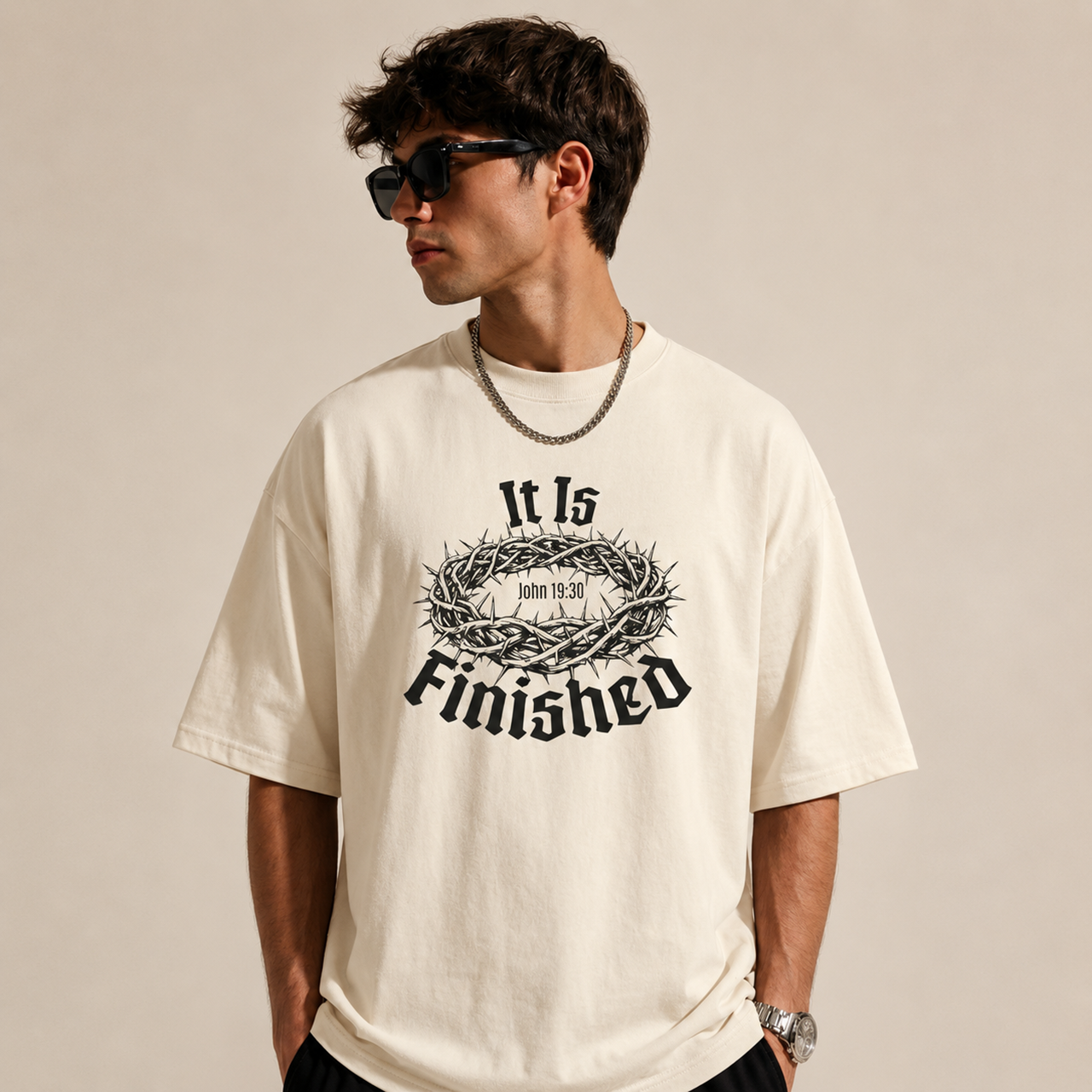It Is Finished Oversized Tee - Image 2