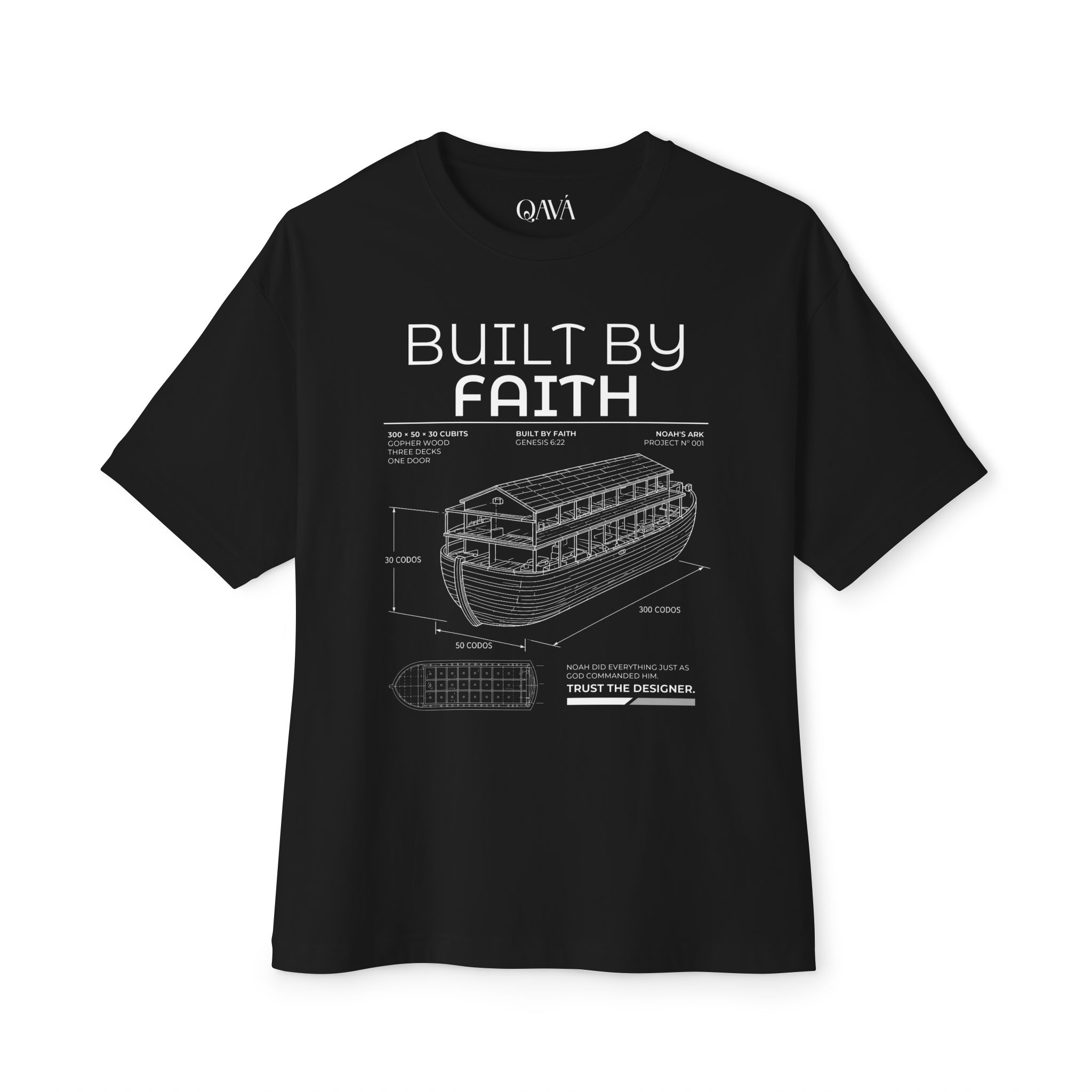 Built By Faith Christian Oversized Tee