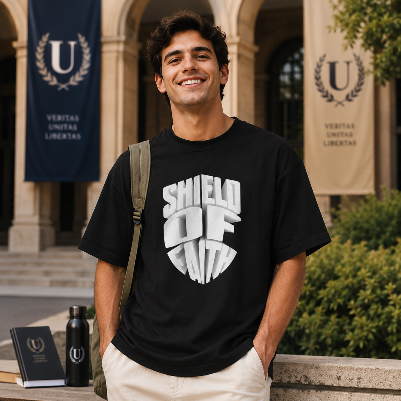 THE SHIELD OF FAITH Oversized Boxy Tee - Image 6